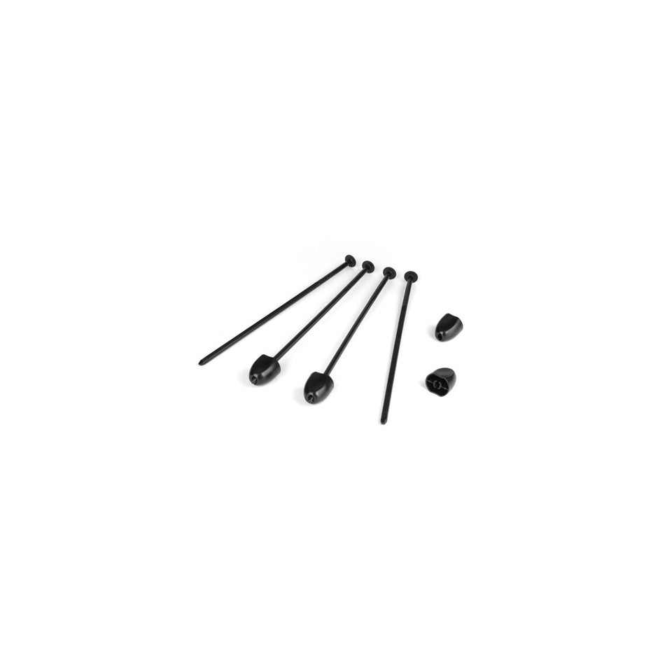 DE Racing Zip Stix (black/4pcs)