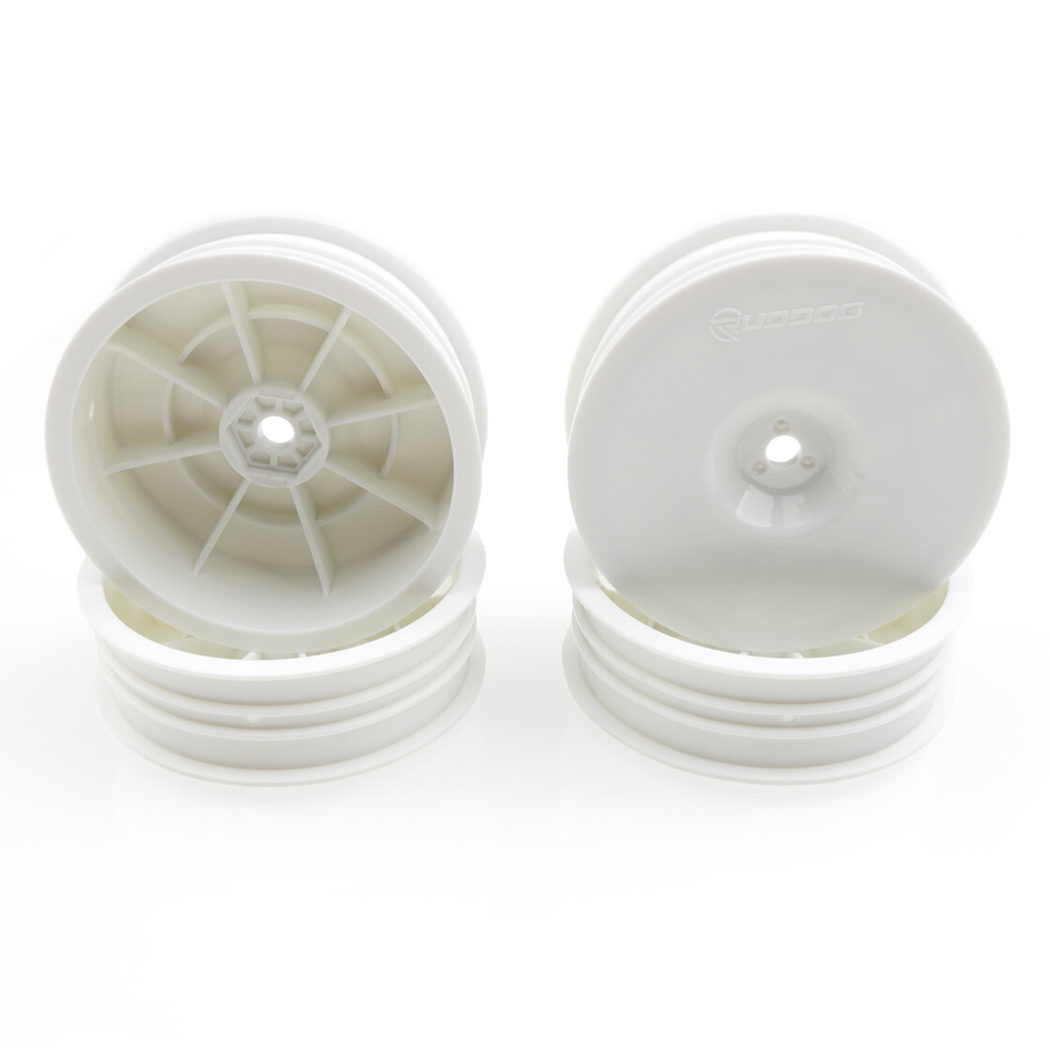 RUDDOG B7 | XB2 | LD3 - 2wd Slim Front Wheels 2.2" (White | 4pcs)