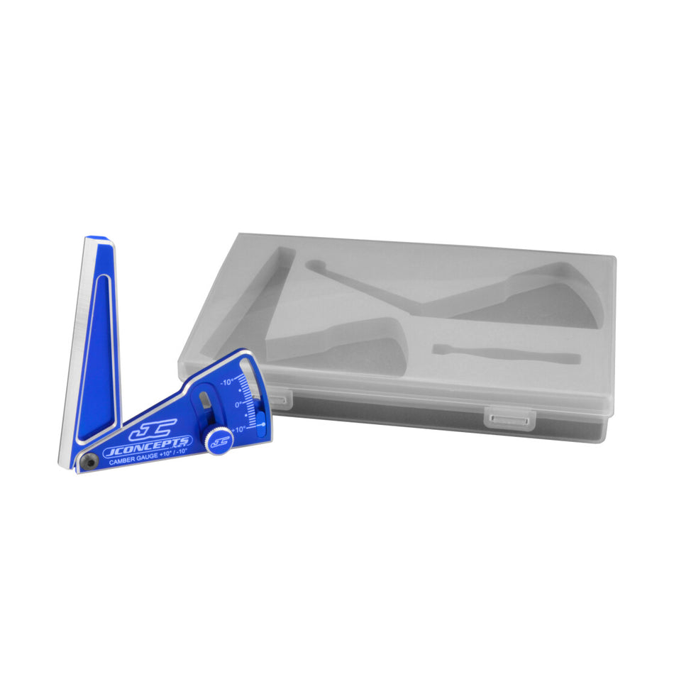 Jconcepts Aluminum camber gauge, 85mm - blue
