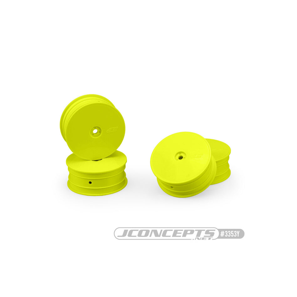 JConcepts Mono - TLR 22X-4, B74.1, XRAY XB4, front wheel (yellow) - 4pc.