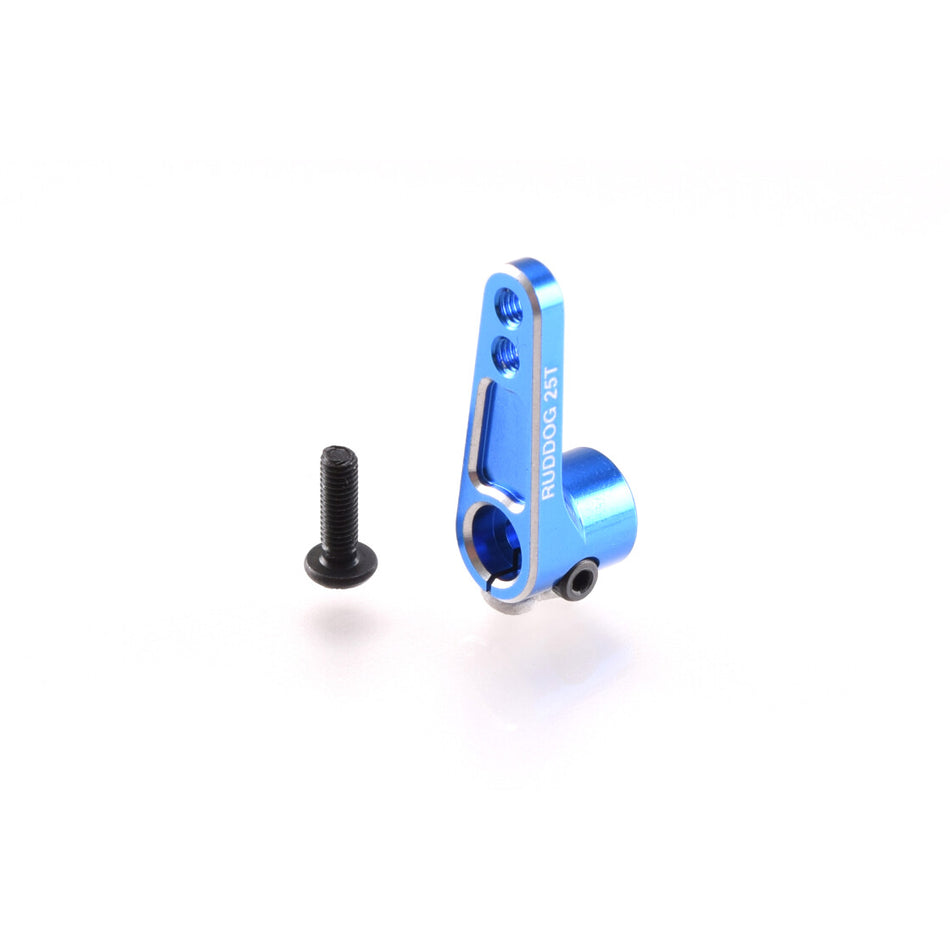 RUDDOG Aluminium Offset Servo Horn 25T Blue