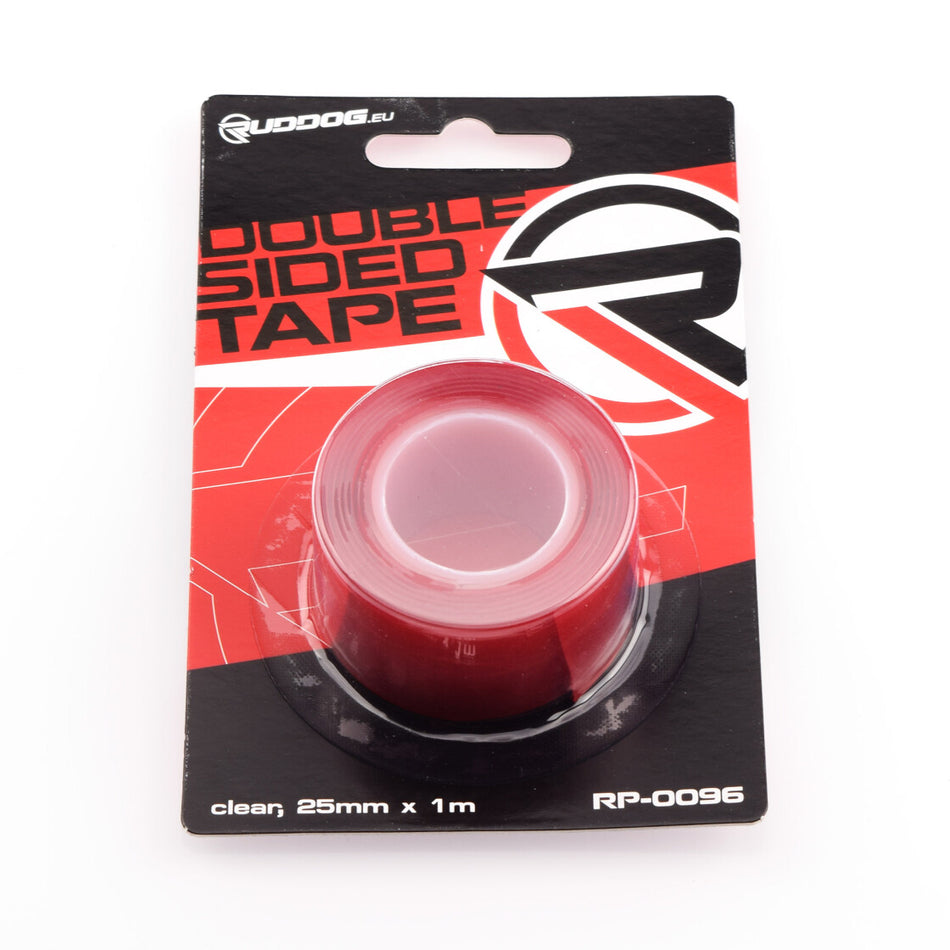RUDDOG Double Sided Tape (clear,25mm x 1m)