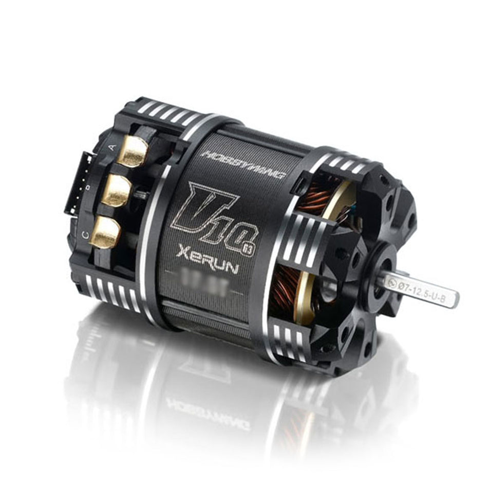 Hobbywing Xerun V10 Brushless Motor G3 4500kV (2-3s) 10.5T Sensored für 1:10
